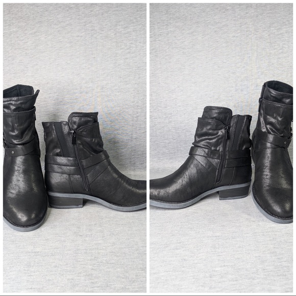 Torrid Brushed Faux Leather Moto Booties - Picture 4 of 8